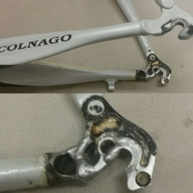 Just got in this one Today. Poor guy broke his right foot. Mr.Jerman has fwelded ewerything together.